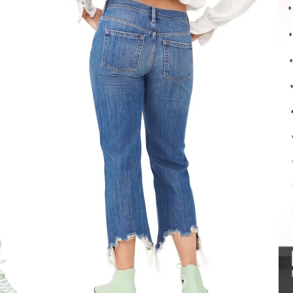 We the Free Maggie Ripped Crop Straight Leg Jeans - Picture 2 of 12
